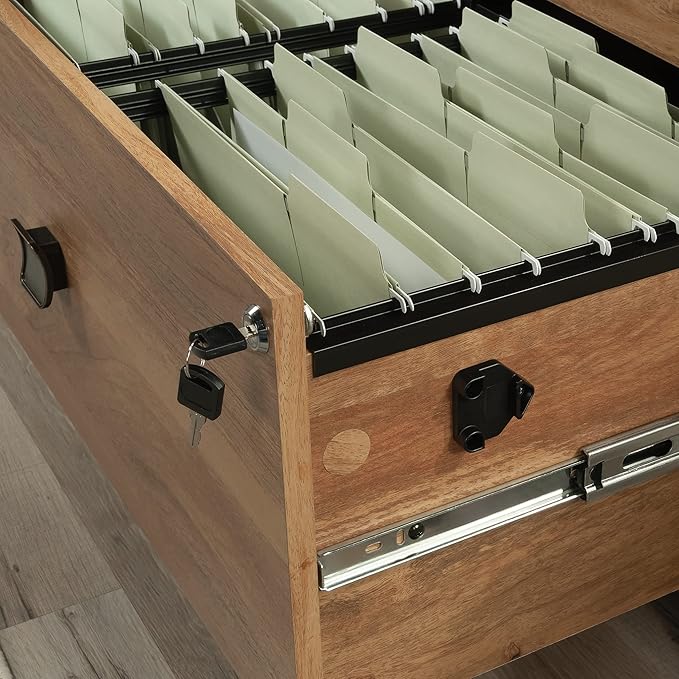 Sauder Cannery Bridge Lateral File, L: 31.73" x W: 22.05" x H: 29.76", Sindoori Mango finish