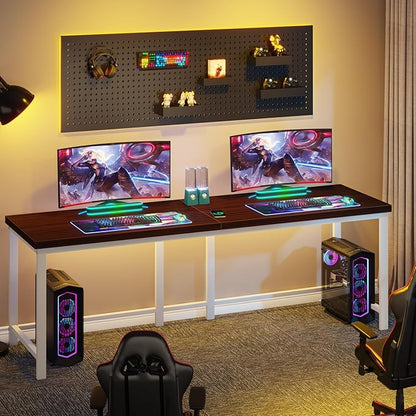 78.7 Inch Large Double Home Office Compuer Desk Two Person Study Table