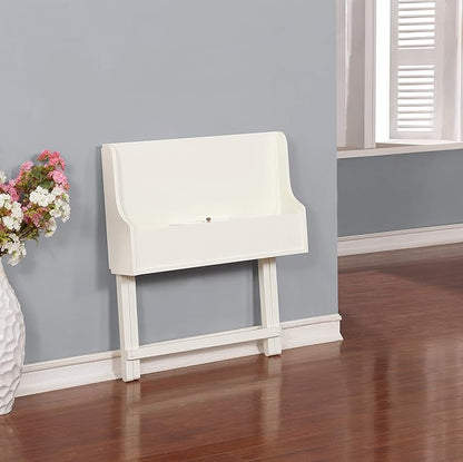 Linon Home Décor Mable White Folding Desk