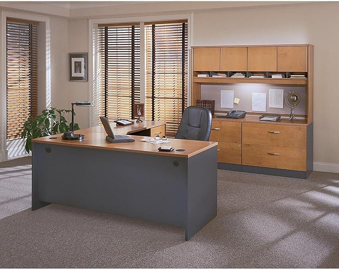 Bush Business Furniture Series C Collection 48W Return Bridge in Natural Cherry