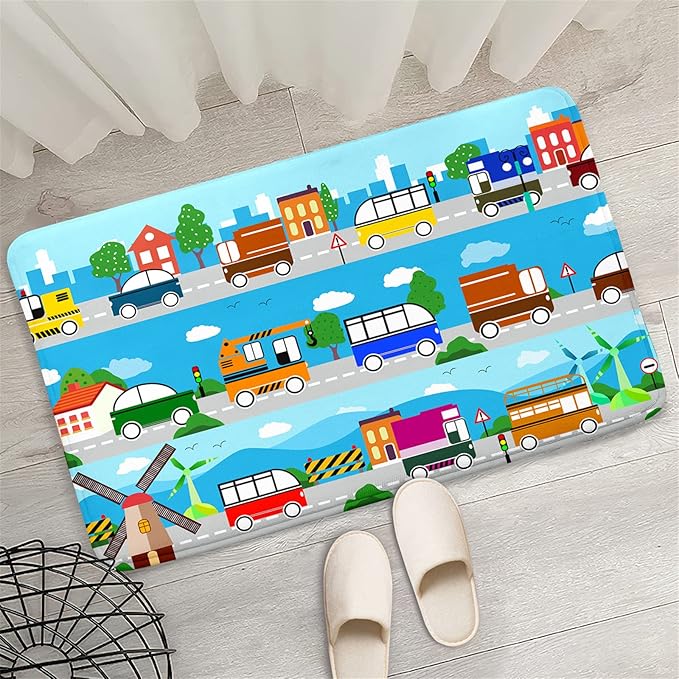 Car Carpet for Kids Kids Rugs for Playroom Car Track Rug Road Rug for Kids Car Play Rug Road Carpet for Toy Cars Car Track Rugs for Boys Car Rug for Boys Room 2'×3'