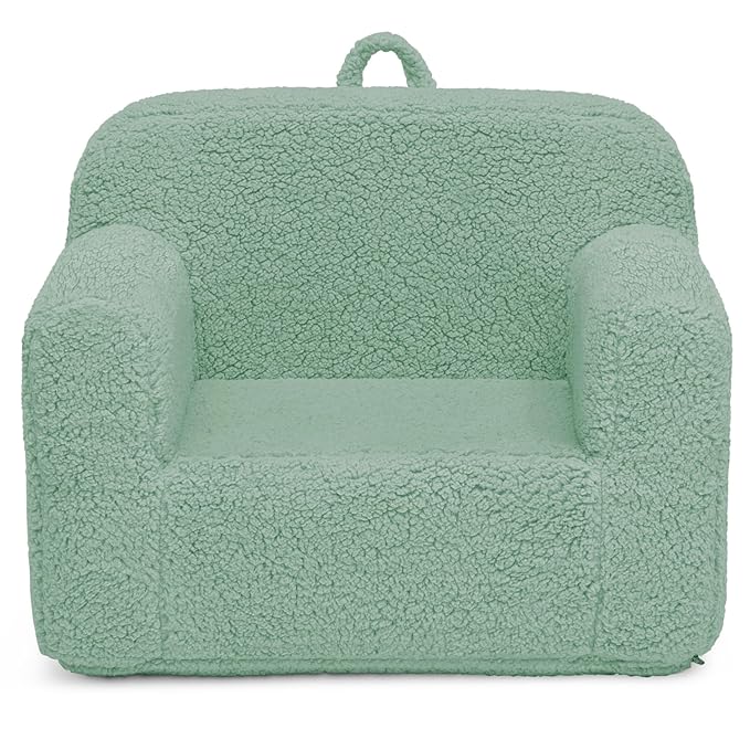 Delta Children Cozee Sherpa Chair, Sage