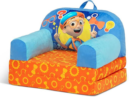 Delta Children Cozee Buddy Flip-Out Kids Chair, Blippi