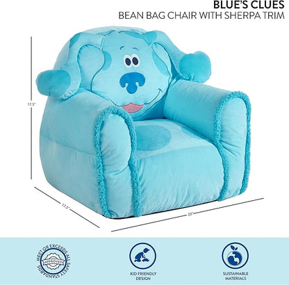 Idea Nuova Blues Clues Bean Bag Sofa Chair Polyester Large