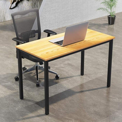 SDHYL 47 inches Contemporary Computer Desk Spacious Workstation Sturdy Writing Desk Meeting Desk, S7-GCP2AC3-120TB