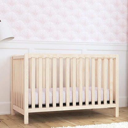 Carter's by DaVinci Colby 4-in-1 Low-Profile Convertible Crib in Washed Natural, Greenguard Gold Certified