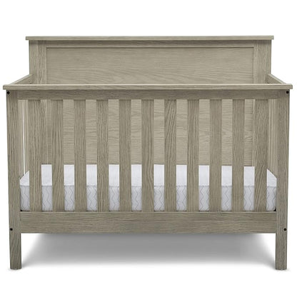 Delta Children Middleton 4-in-1 Convertible Baby Crib, Textured Limestone