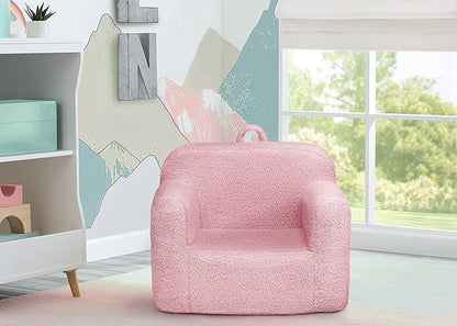 Delta Children Cozee Sherpa Chair, Pink