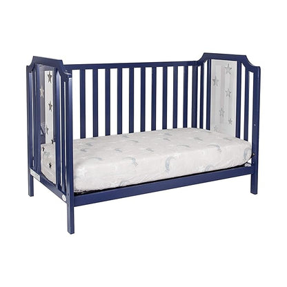 Suite Bebe Celeste 3 in 1 Convertible Island Crib Wood and Acrylic, Navy Blue