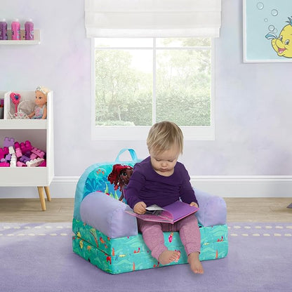 Delta Children Cozee Buddy Flip-Out Kids Chair, Disney Junior’s Ariel