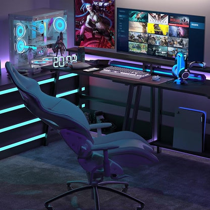 Computer Home Office Desk, 31.5" Desk for Small Spaces with Storage Shelf,Small Computer Desk with Monitor and Bookshelf, Modern Simple Style Laptop Desk