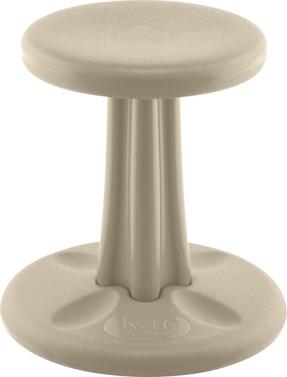 Kore Kids Wobble Chair - Flexible Seating Stool for Classroom & Elementary School, ADD/ADHD - Made in The USA - Age 6-7, Grade 1-2, Sand Dollar (14in)
