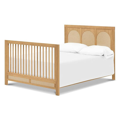 Namesake Eloise 4-in-1 Convertible Crib in Honey and Performance Sand Eco-Weave, GREENGUARD Gold Certified
