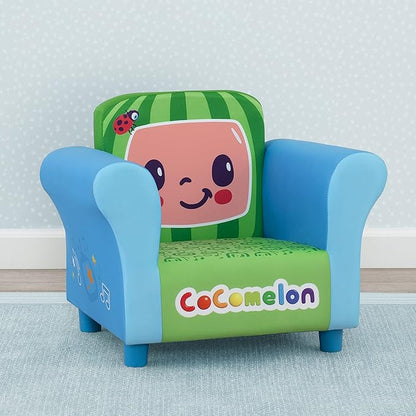 Delta Children Colorful Kids Upholstered Chair, One Size, Cocomelon