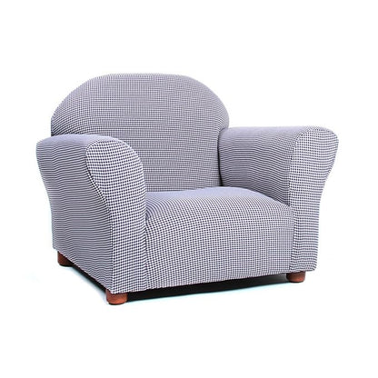 KEET Roundy Kid's Chair, Gingham Chair Only, Brown