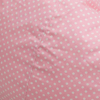 Flash Furniture Dillon Small Bean Bag Chair for Kids and Teens, Foam-Filled Beanbag Chair with Machine Washable Cover, Light Pink Polka Dot
