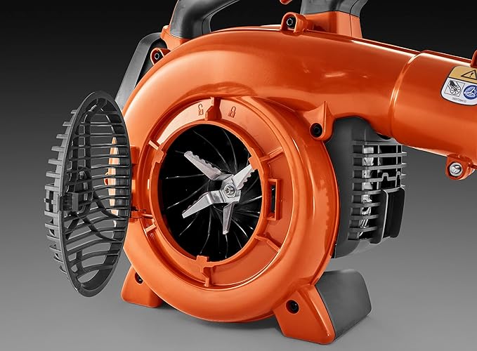 Husqvarna 125BVx Gas Leaf Blower, 28-cc 1.1-HP 2-Cycle Handheld Leaf Blower Vacuum Kit with Mulcher and Vac Bag, 470-CFM, 170-MPH, 12.5-N Powerful Clearing Performance and Ergonomic Design