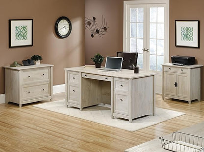 Sauder Edge Water Lateral File, Chalked Chestnut finish