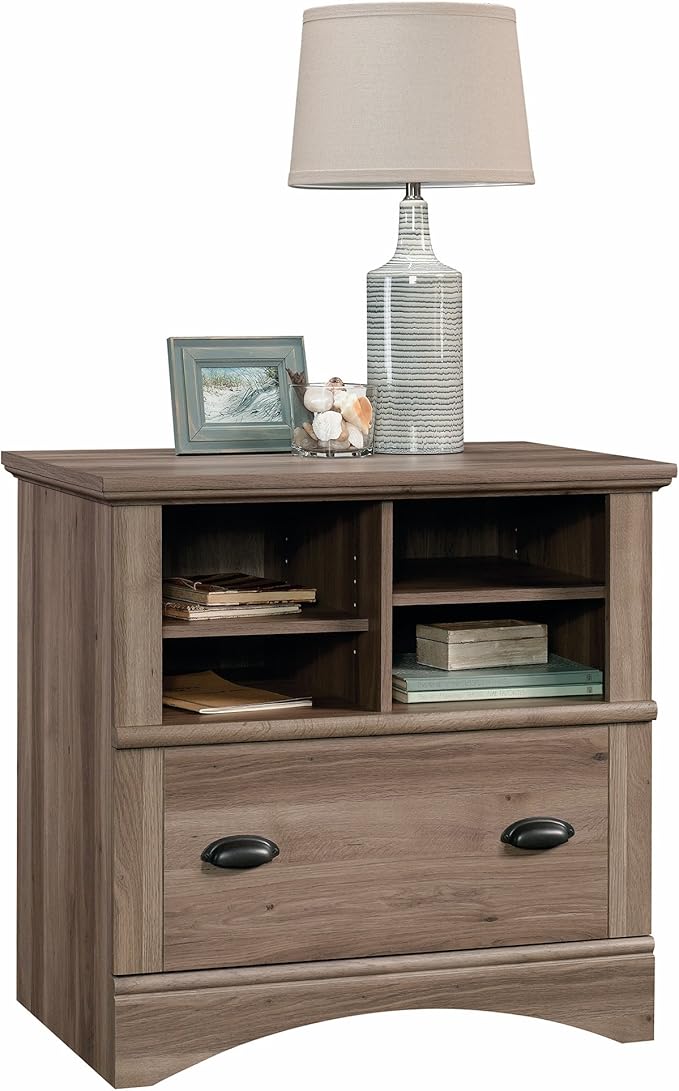 Sauder Harbor View Lateral File, Salt Oak finish