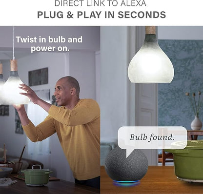 Sengled Alexa Light Bulb, S1 Auto Pairing with Alexa Devices, Smart Light Bulbs That Work with Alexa, Bluetooth Mesh Smart Home Lighting, Daylight 5000K, E26 60W Equivalent, 800LM, 3-Pack