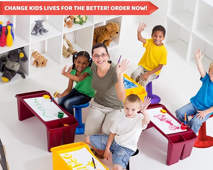 Studico Active Chair 14" High Wobble Kids Chair for Toddlers, Pre-Schoolers, Age 3-7y, K and Grades 1-2, Flexible Classroom Seating, ADD/ADHD, Posture