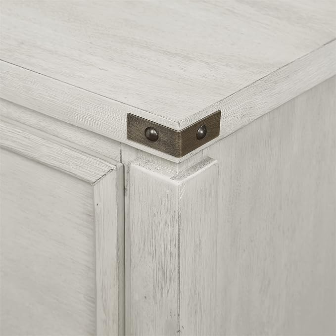OSP Home Furnishings Designs Baton Rouge 2 Drawer File Cabinet with Rustic Design and Metal Accents, Champagne Oak