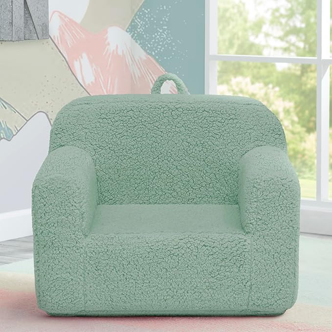 Delta Children Cozee Sherpa Chair, Sage