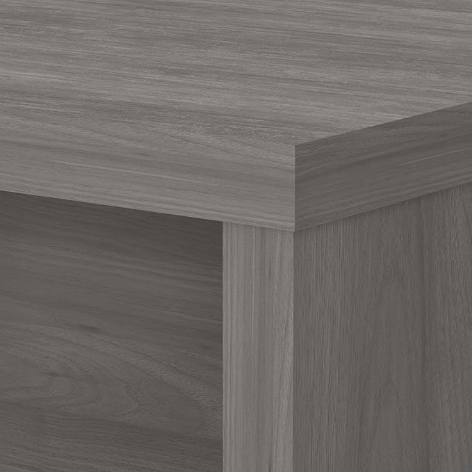 Bush Business Furniture Echo Bow Front Desk, 72W, Modern Gray