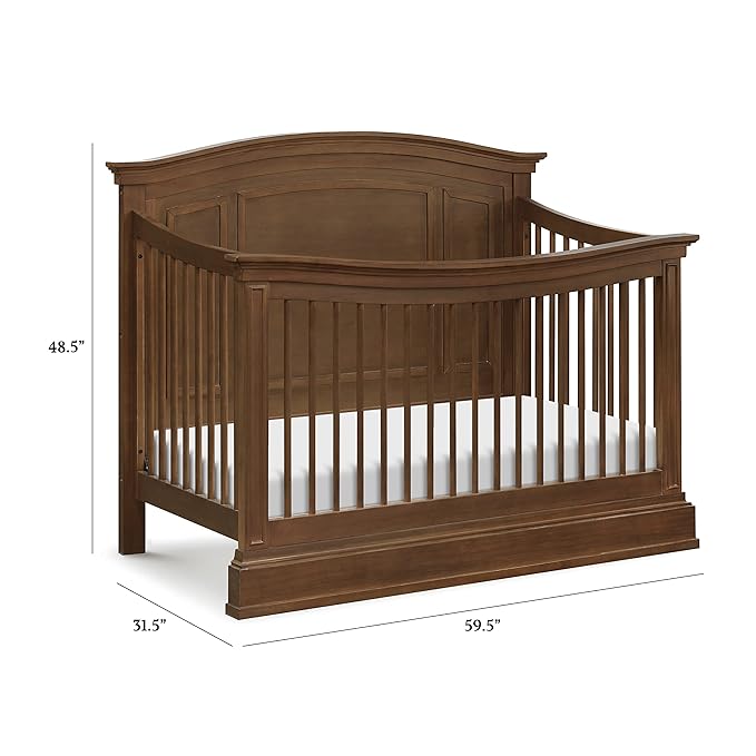 NAMESAKE Durham 4-in-1 Convertible Crib in Derby Brown, Greenguard Gold Certified