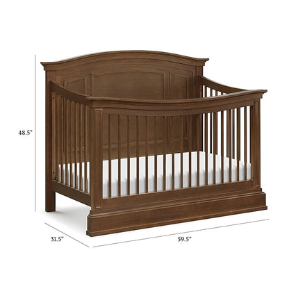 NAMESAKE Durham 4-in-1 Convertible Crib in Derby Brown, Greenguard Gold Certified