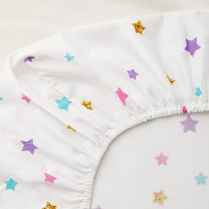 Full Size Comforter Set for Girls, 5-Piece Bed in a Bag, 3D Colorful Unicorn Bedding Comforter Sheet Set, Ultra Soft and Fluffy, Pink & Rainbow Color