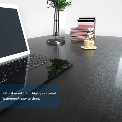 Foxemart Modern Small Computer Desk, 32 Inch, Sturdy Laptop Study Desk Table for Home Office, Black
