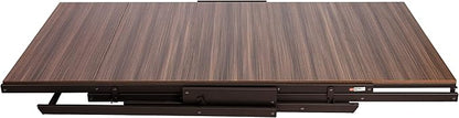 Origami modern 2 in 1 shelf to table Style, Organizer Deco Rack magically turn to a table/desk in a second,Fully assembled, Vintage Bronze/Oak/US patent pending (STT-VBWOAK)