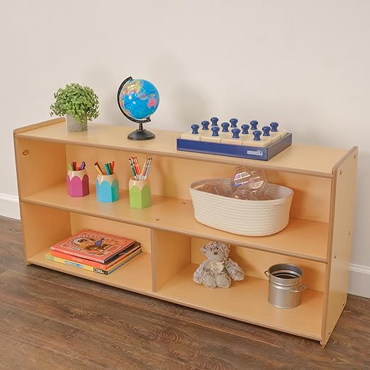 Angeles Kids 2 Shelf Bookshelf Organizer, Classroom Bookshelf for Kids and Toddlers
