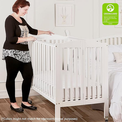 3-in-1 Folding Portable Crib, Natural, Large