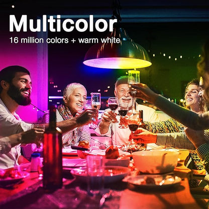DAYBETTER Tuya Smart Light Bulbs, RGBCW WiFi Color Changing Led Bulbs Compatible with Alexa and Google Home Assistant, A19 E26 9W 800LM Multicolor Led Light Bulb, No Hub Required, Light Bulbs 12 Pack