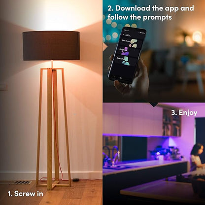 LIFX Color, 1100 lumens BR30 E26, 2.4GHz Wi-Fi Smart LED Light Bulb, Billions of Colors and Whites, No Bridge Required, Works with Alexa, Hey Google, HomeKit and Siri, Multicolor (Pack of 2)