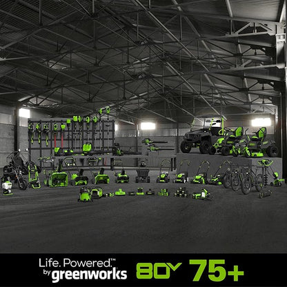 Greenworks 80V (180 MPH / 610 CFM / 75+ Compatible Tools) Cordless Brushless Backpack Blower, Tool Only