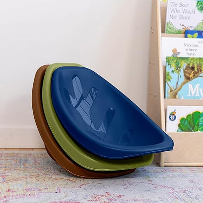 ECR4Kids Leaf Floor Seat, Rocker Chair, Earthtone, 6-Piece