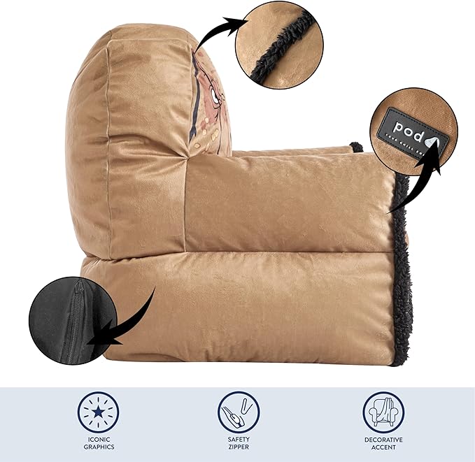 Idea Nuova Bean Bag Sofa Chair, Jurassic World