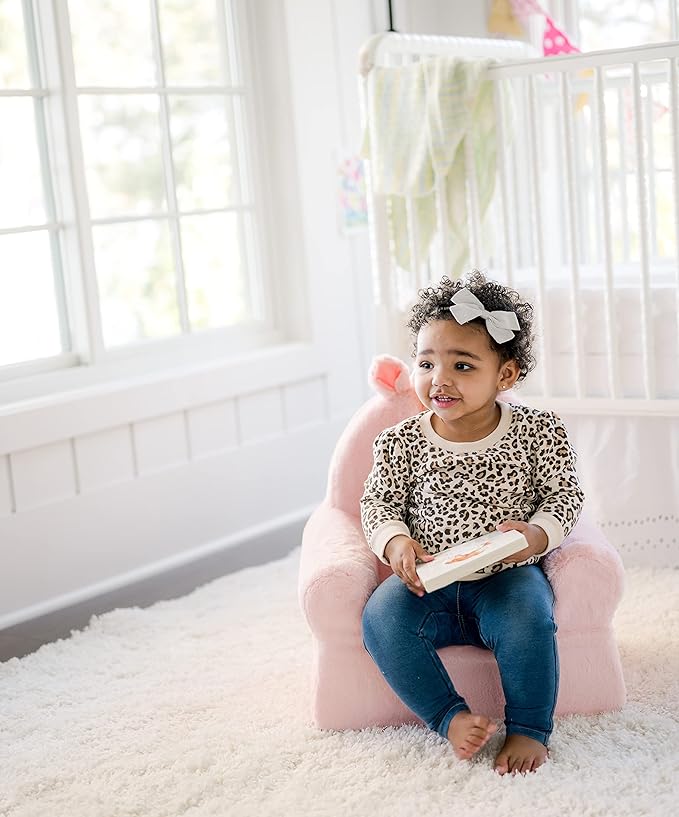 Soft Landing Animal Adventure Pink Unicorn, Sweet Seats, Compressed Premium Character Chair with Carrying Handle & Side Pockets