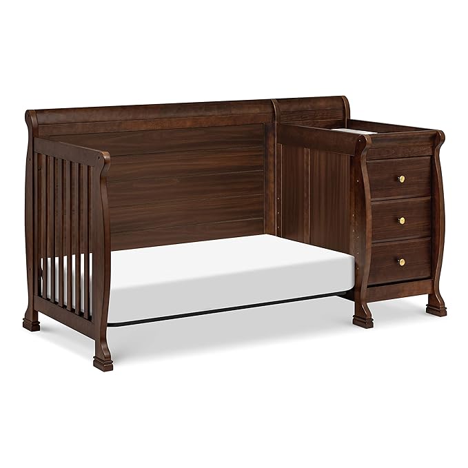 DaVinci Kalani 4-in-1 Convertible Crib and Changer Combo in Espresso