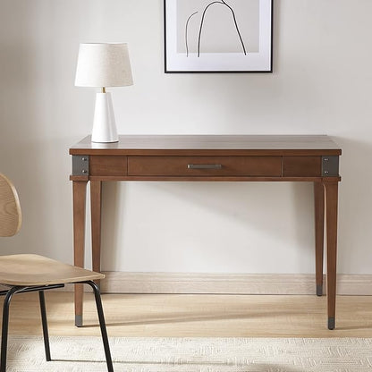 Leick Home 84401 Laptop Desk with Drawer in Aged Barrel 1 Drawer in Aged Barrel