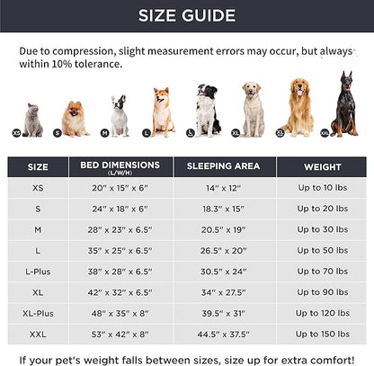 Bedsure Orthopedic Dog Bed for Large Dogs - Calming Dog Sofa Beds Large with Luxurious Plush, Big Pet Couch Bed with Removable Washable Cover, Waterproof Lining and Nonskid Bottom, Brown