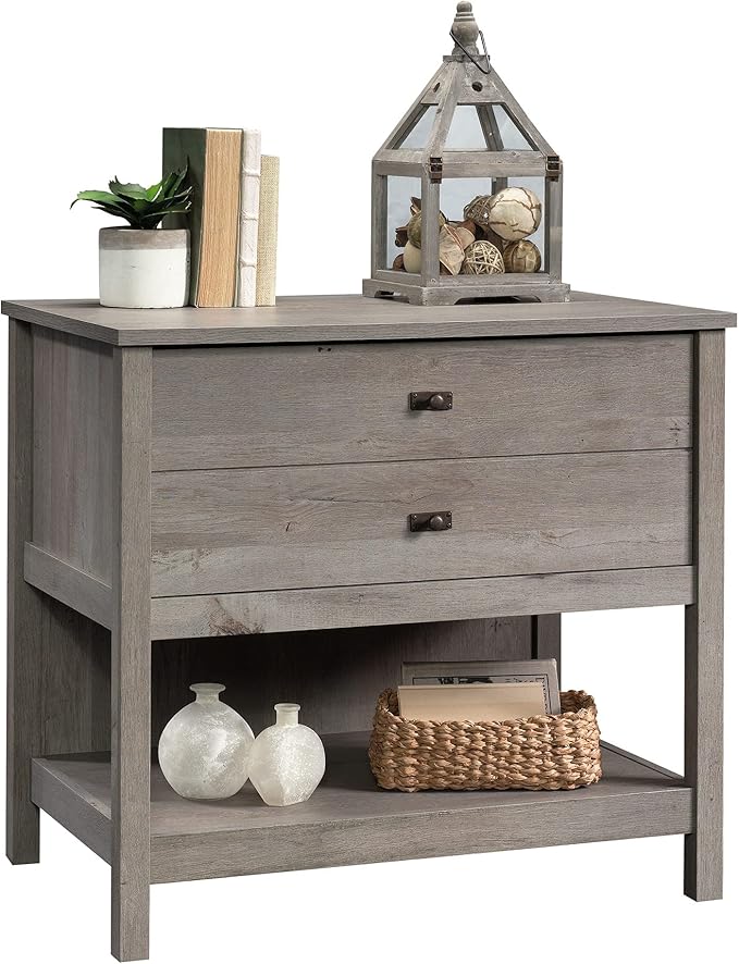 Sauder Cottage Road Lateral File, L: 32.44" x W: 21.81" x H: 29.76", Mystic Oak Finish