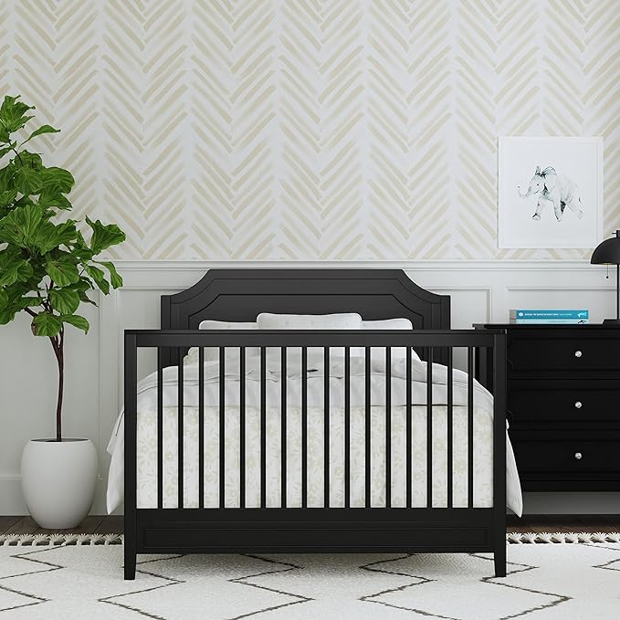 DaVinci Chloe Regency 4-in-1 Convertible Crib in Ebony, Greenguard Gold Certified
