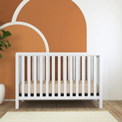 Carter's by DaVinci Colby 4-in-1 Low-Profile Convertible Crib in White, Greenguard Gold Certified