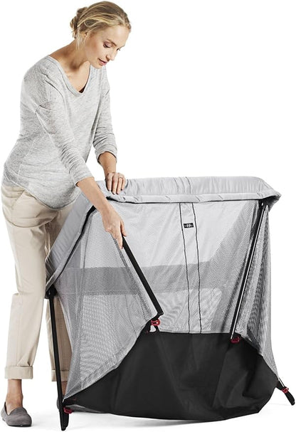 BabyBjörn Travel Crib Light, Silver, One size