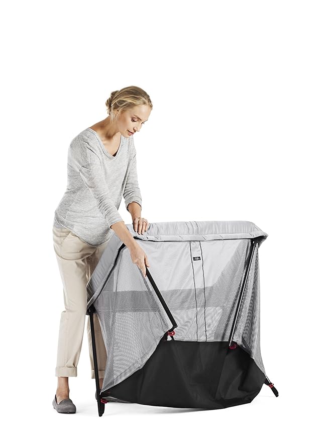 BabyBjörn Travel Crib Light - Black (040280US), One size