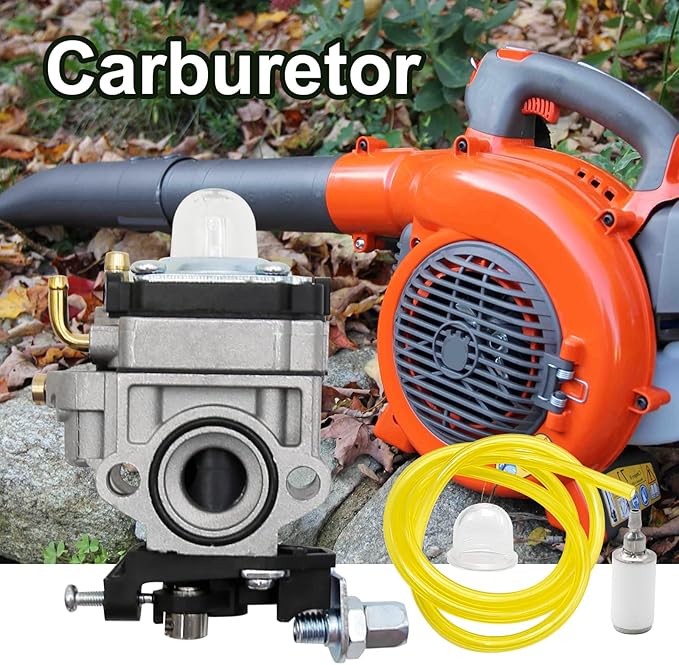 Carburetor Replacement For Husqvarna 125Bt Th026D-Ac57 2004-05 Handheld Backpack Leaf Blower, With Gasket Fuel Filter Carburetor Tune Kit
